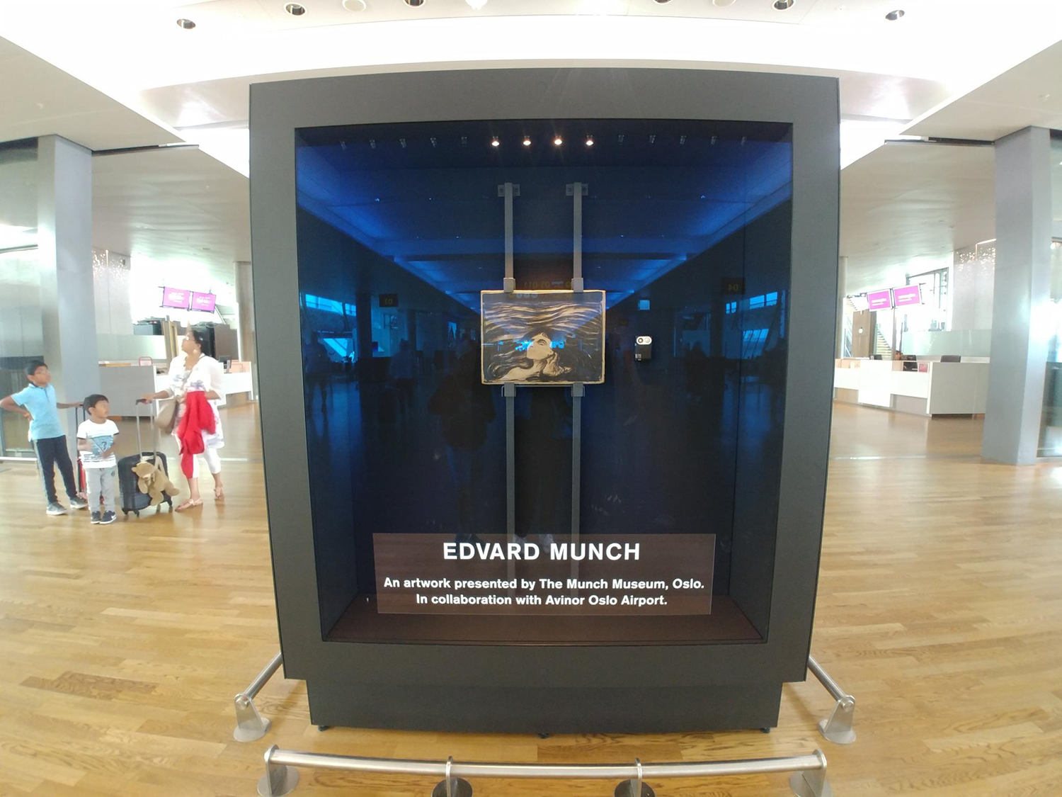 Munch s'expose à l'aéroport d'Oslo