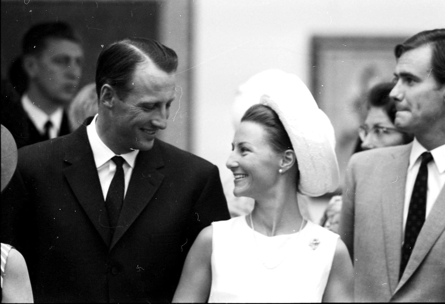 Le Roi Harald et la Reine Sonja de Norvège le 29 août 1968