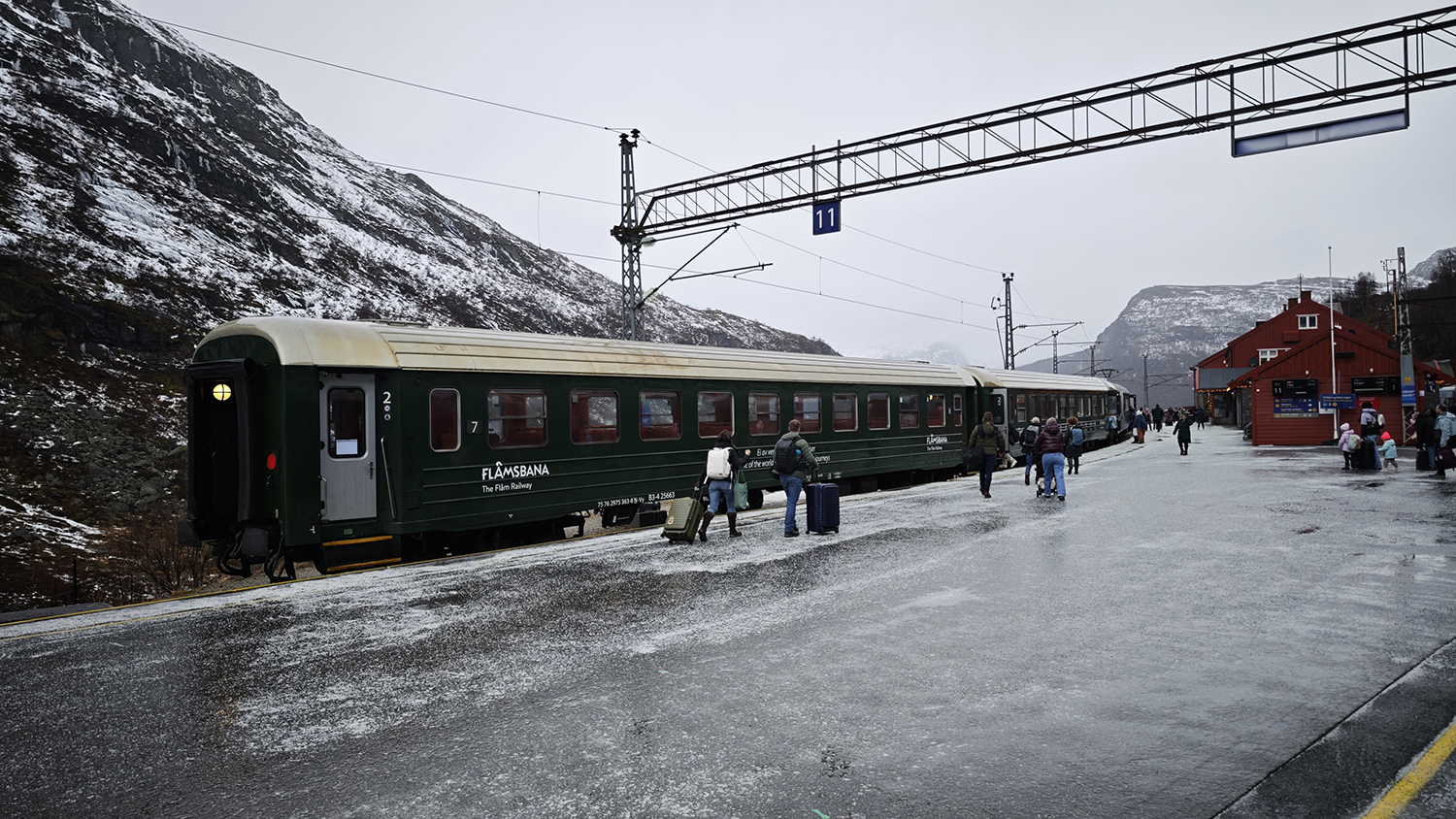 Gare de Myrdal : la ligne Flåmsbana 