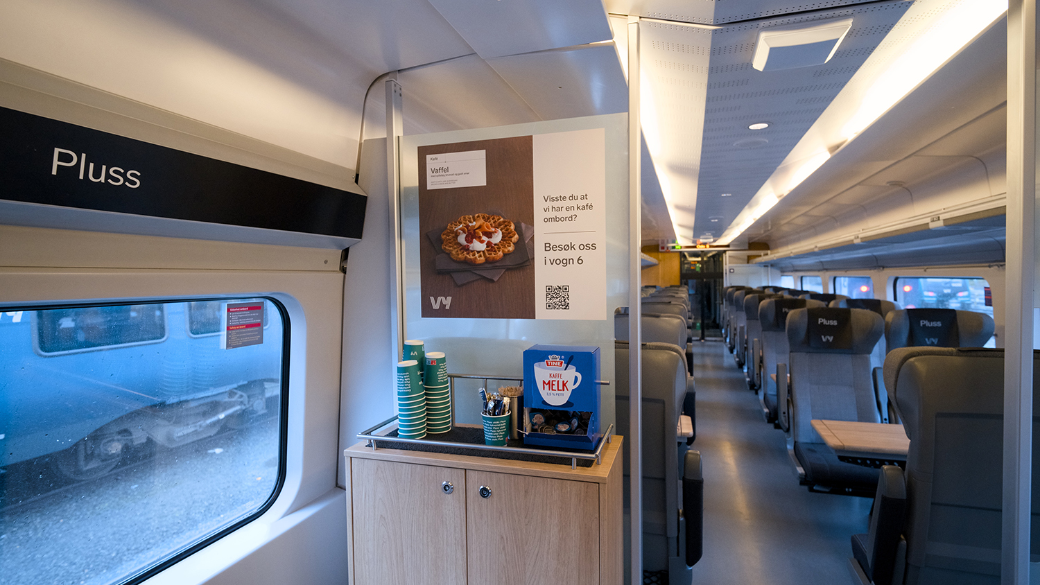 Intérieur du train Oslo - Bergen